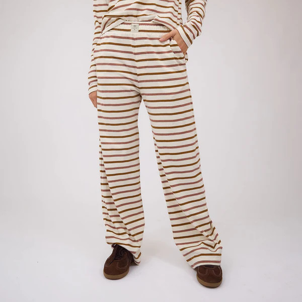 Pajama Pants, Mauve Stripe | Albion Fit
