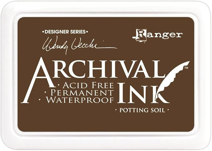 Ranger AID-38979 Wendy Vecchi Designer Series Archival Ink Pad, Potting Soil | Amazon (US)