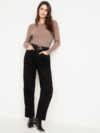 SoSoft Lite Rib Crew-Neck Sweater | Old Navy (US)