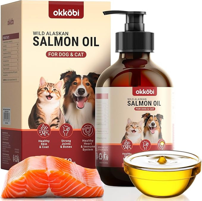 Wild Alaskan Salmon Oil for Dogs & Cats - Pure Fish Oil for Dogs with Omega 3, EPA & DHA Suppleme... | Amazon (US)