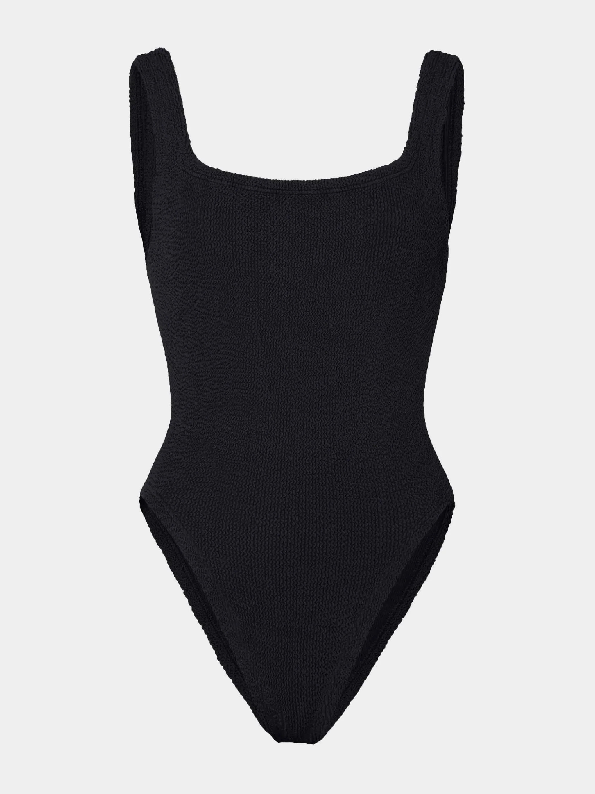 Square Neck Swim - Black | HUNZA G