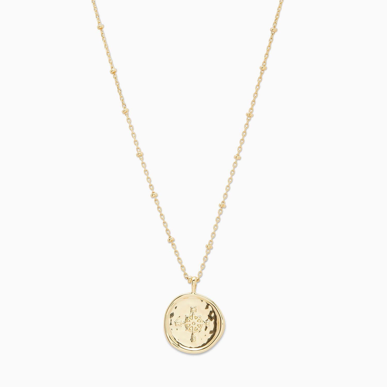 Compass Coin Necklace in Gold, Women's by Gorjana | Gorjana