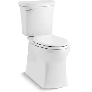 KOHLER Valiant 2-Piece 1.28 GPF Single Flush Elongated Toilet in White 45927-0 - The Home Depot | The Home Depot