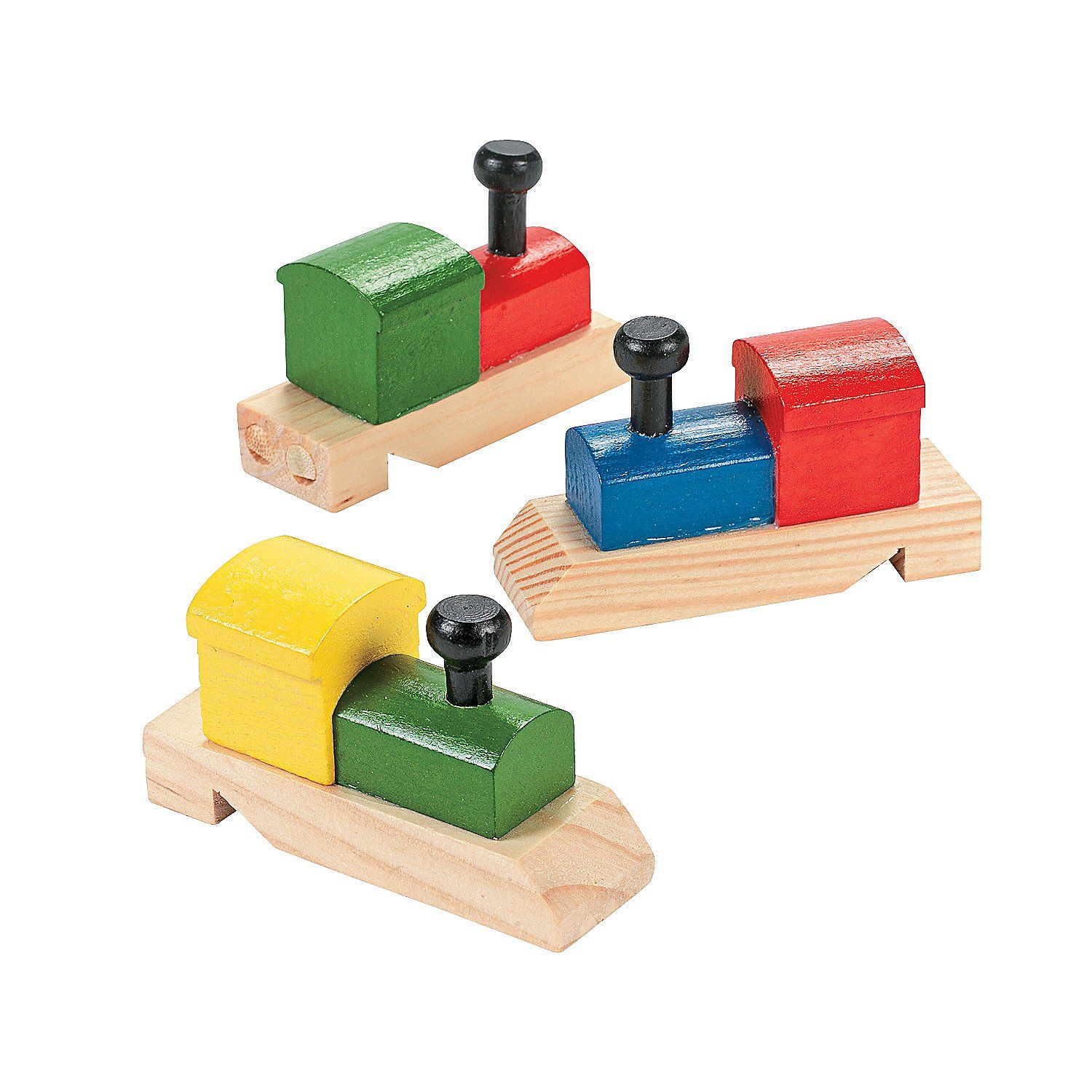 Wooden Train-Shaped Whistles - Party Favors - 12 Pieces | Walmart (US)