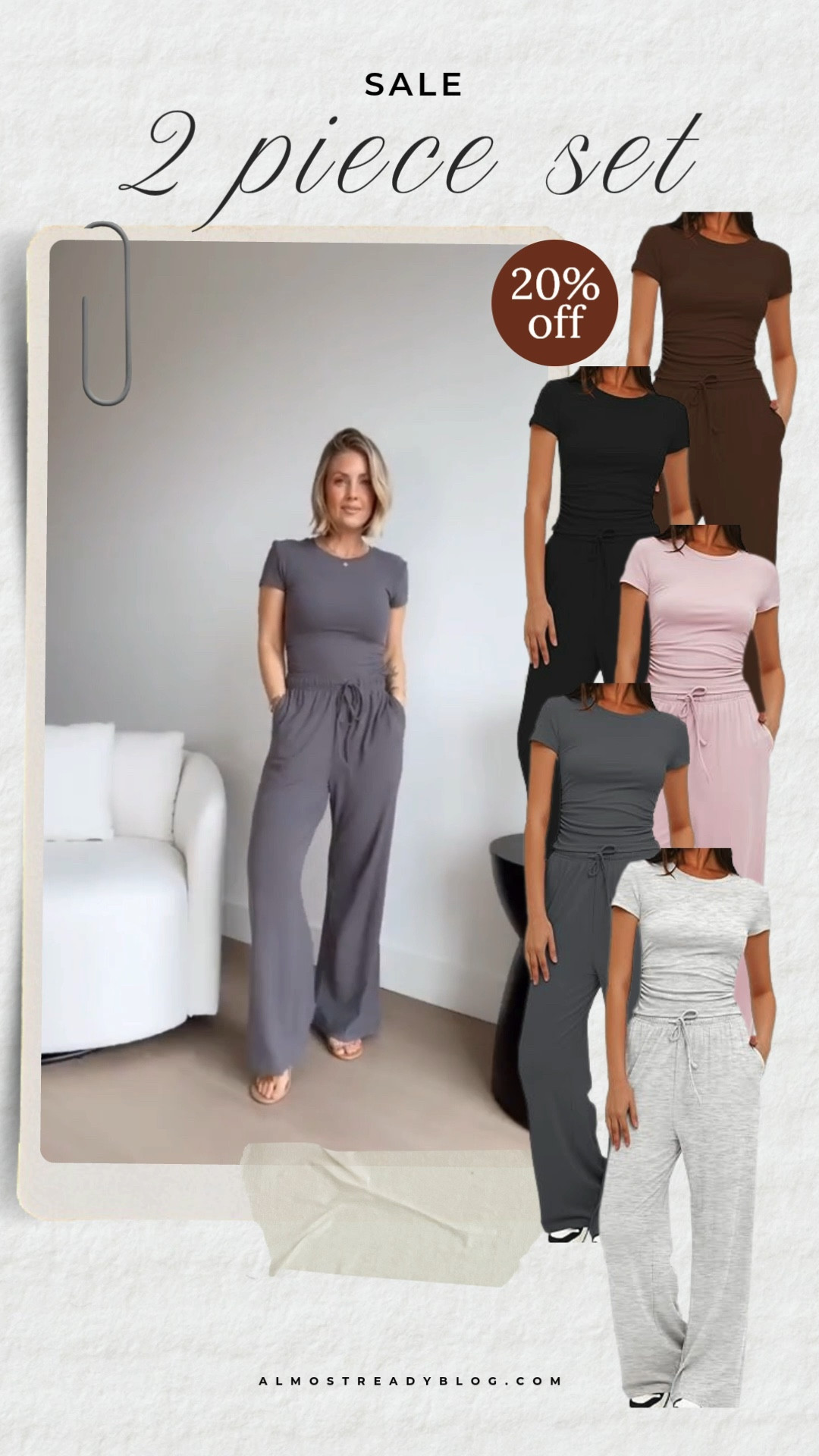 Amazon 2 piece set 20% off.  I'm wearing size Small🖤
amazon clothing, amazon deals, amazon fashion, amazon matching set, almostreadyblog, amanda west

#LTKPetite #LTKSaleAlert #LTKOver40