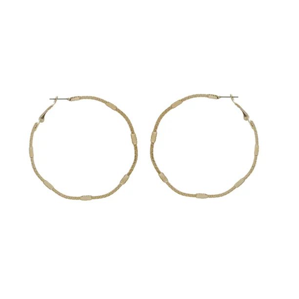 Time And Tru Textured Hoop Earrings | Walmart (US)