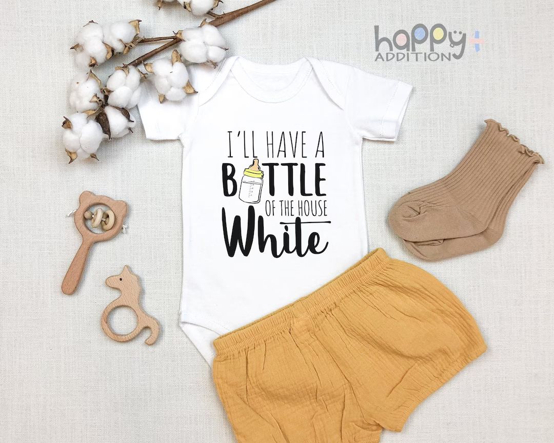 I'll Have A Bottle of the House White Funny Baby Onesie - Etsy | Etsy (US)
