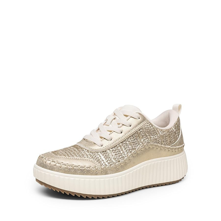 DREAM PAIRS Women Chunky City Tweed Comfortable Casual Platform Fashion Sneaker | Amazon (US)