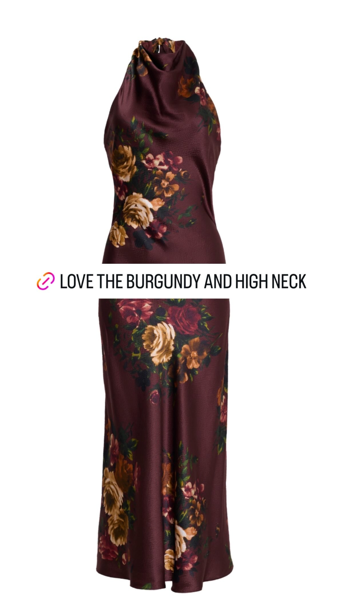 Love the burgundy color and high neck detail on this dress. Sharing a roundup of fall wedding guest dresses to elevate your look this season! 

 #LTKootd #LTKSeasonal #LTKWedding