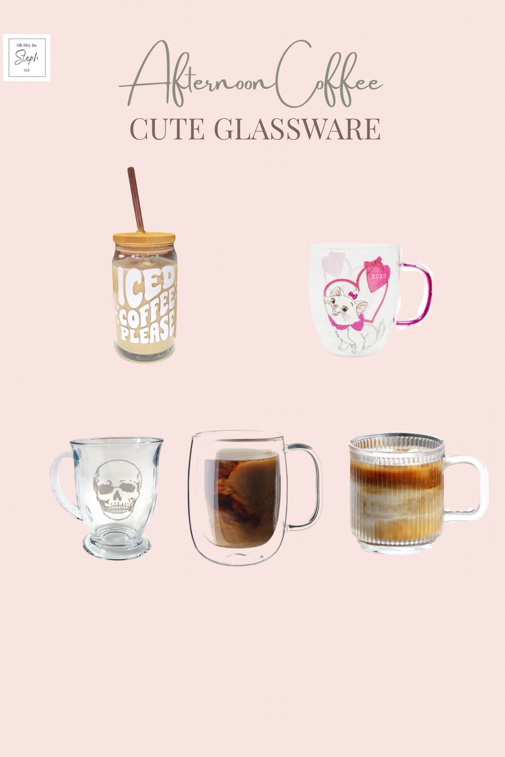 Afternoon coffee cute glassware 

#LTKfoodie #LTKHome #LTKmorningroutine