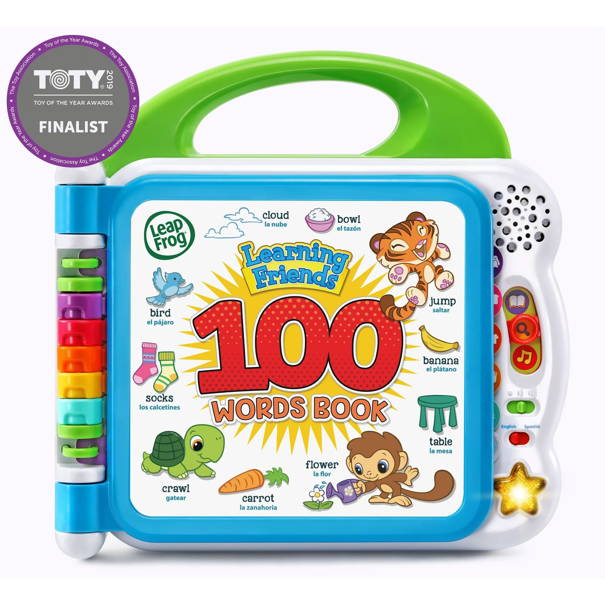 Leapfrog Learning Friends 100 Words Bilingual Electronic Book for Toddlers, Teaches Words, Spanis... | Walmart (US)