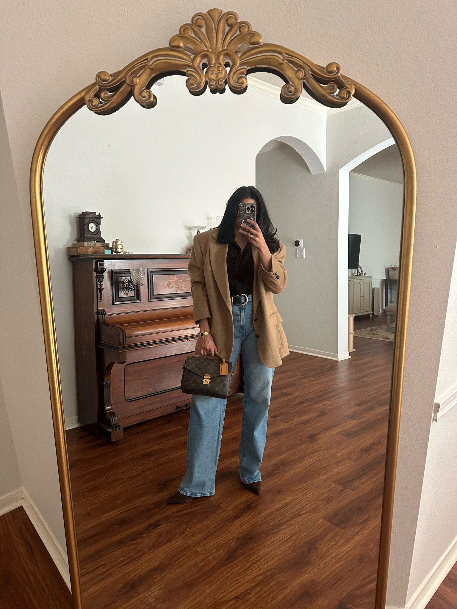 Brown and black OOTD
Boots fit TTS
Thrifted blazer, belt and top (found similar) 

#LTKsalealert #LTKSeasonal #LTKstyletip