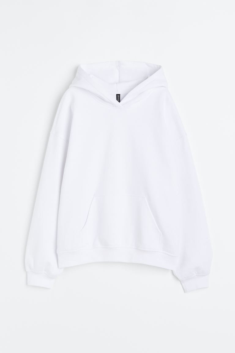 Oversized Hoodie - White - Ladies | H&M US | H&M (US + CA)