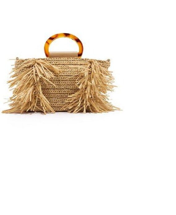 beige beach cabas in Cellulose Raphia, fringed tote, chic boho bag, palm tree bag, boho bag, summ... | Etsy (CAD)