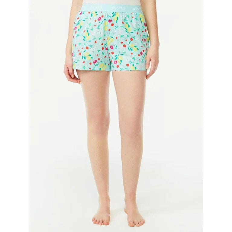 Joyspun Women's Woven Boxer Shorts, Sizes S to 3X | Walmart (US)