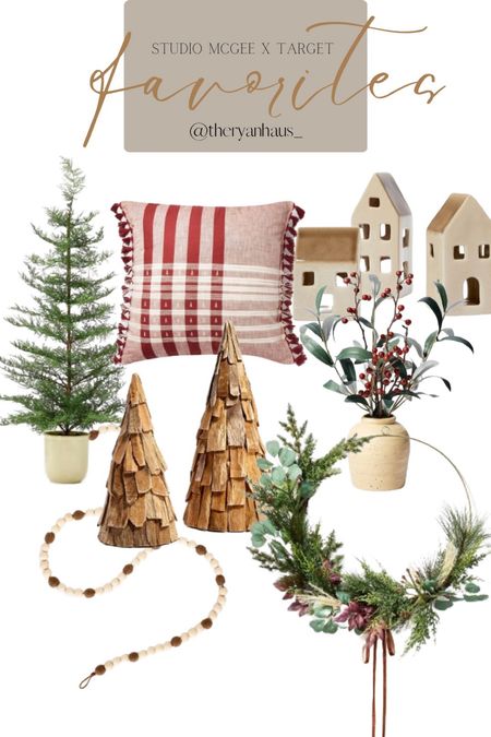Studio McGee x Target favorites 

Holiday decor
Wreath
Faux tree
Ceramic house 

#LTKhome #LTKHoliday #LTKSeasonal