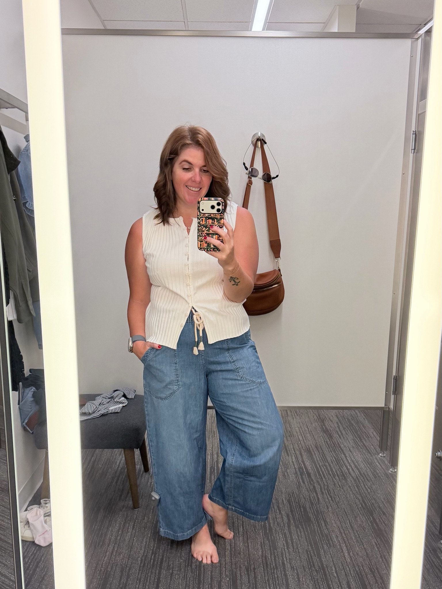 Nordstrom Anniversary Sale! 

This whole Free People look was on my wish list and these pieces did not disappoint! The tank and the jeans both run TTS and you can start wearing these pieces now and continue to style them into the fall! The tank is on sale for $24.99 (it also comes in black) and the jeans are on sale for $64.99!

#LTKSaleAlert #LTKOver40 #LTKMidsize