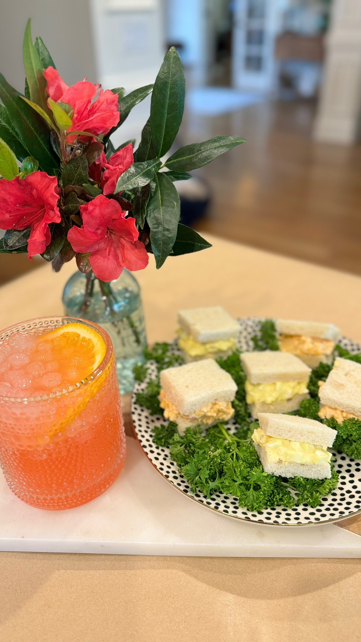If you’ve ever had the pleasure of attending The Masters, then you know their signature cocktail is The Azalea. ⛳️

We can’t all experience it firsthand, but you can bring the experience to your home. This refreshing cocktail is perfect for the weekend and pairs wonderfully with pimento cheese and egg salad sandwiches, also staples at The Masters. ⛳️

Whether you’re a golf lover or not, Augusta National and The Masters tournament are absolutely beautiful! 

Who do you think will wear the green jacket this year? ⛳️

The Azalea 
1 1/4 oz Vodka
5 oz Lemonade 
1/2oz Grenadine
Garnish with an orange slice and a cherry. 

Have you been to The Masters?

#thesassyoak #augustanationalgolfclub #themasters #theazalea #golftournament #classiccocktails #azalea #golftime #easycocktails #happyhourtime #tradition

#LTKParties #LTKSeasonal #LTKWatchNow