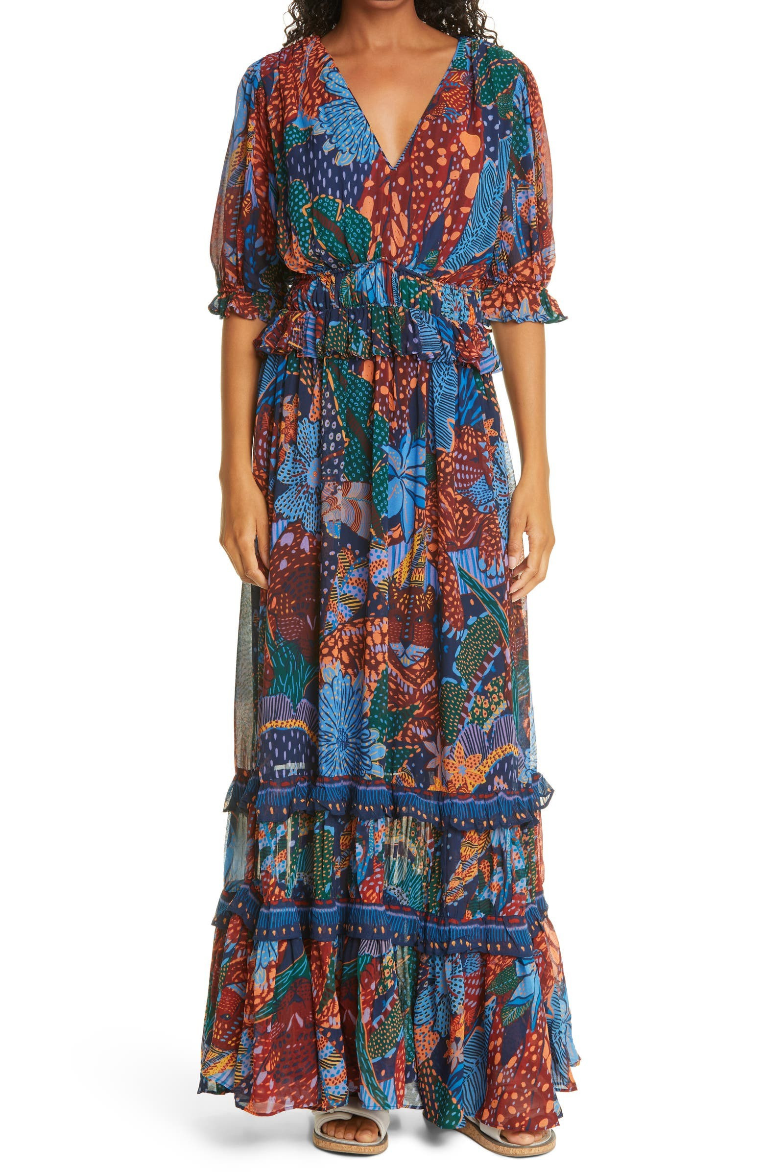 Leopard Ruffle Maxi Dress | Nordstrom | Nordstrom