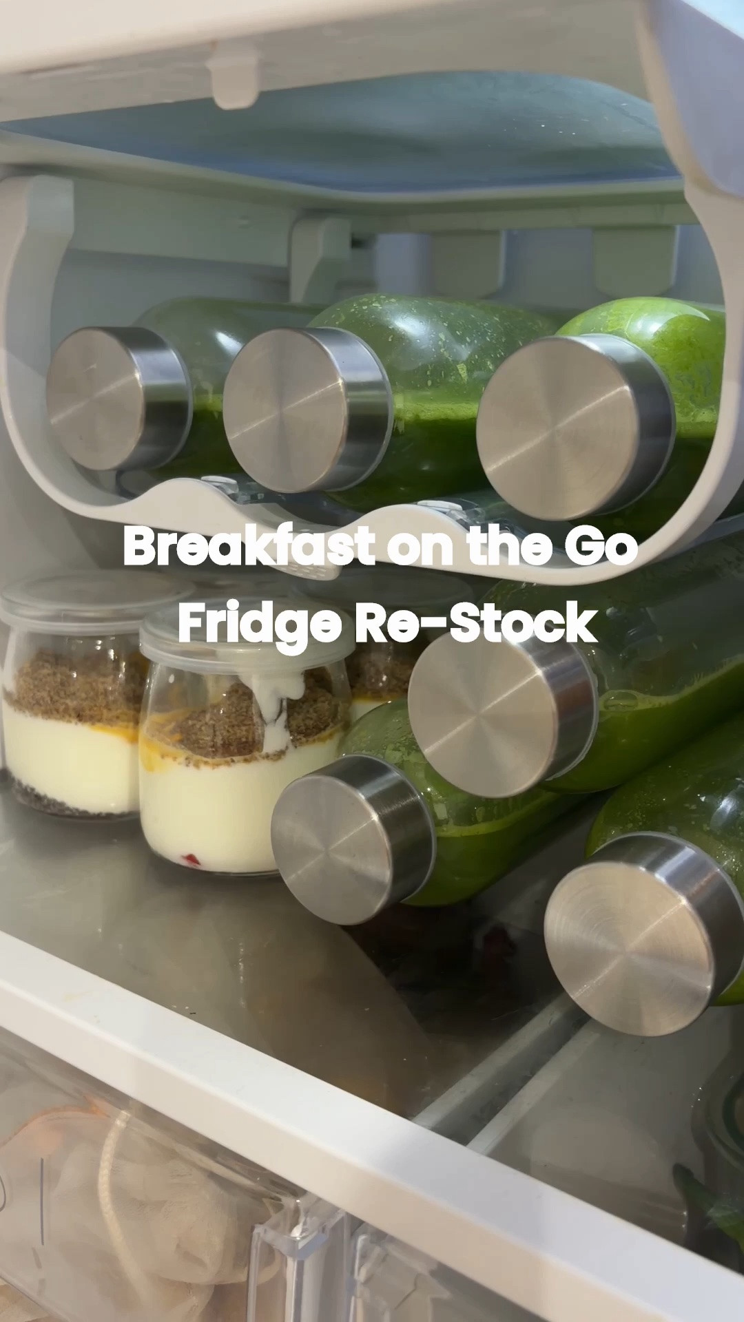 Breakfast on the Go Fridge Re-Stock 🧃🍧 The easiest way I've found to actually eat breakfast during the week ✨ Prep once, grab all week.

#LTKuk #LTKsummer #LTKhome