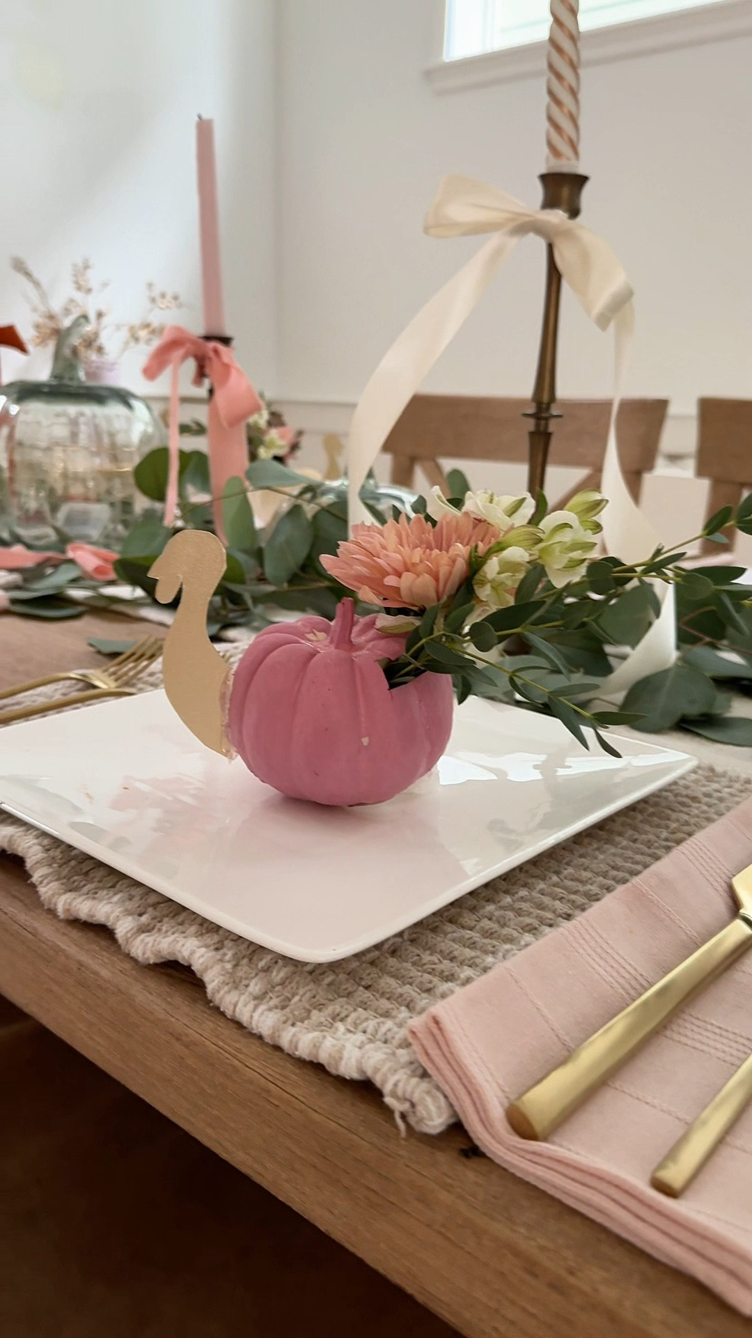 The floral pumpkin turkeys you didn’t know you needed for your tablescape🤸🏻‍♀️

#LTKSeasonal #LTKHoliday #LTKHome