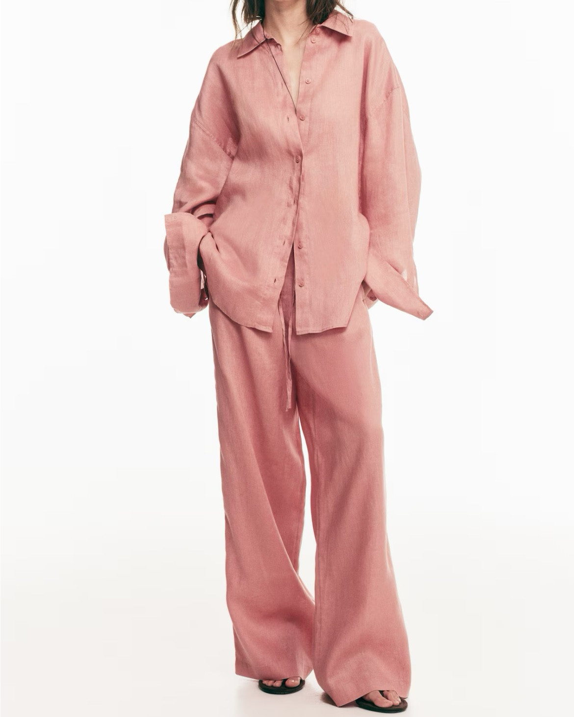 Dusty pink linen matching set 

#LTKSeasonal