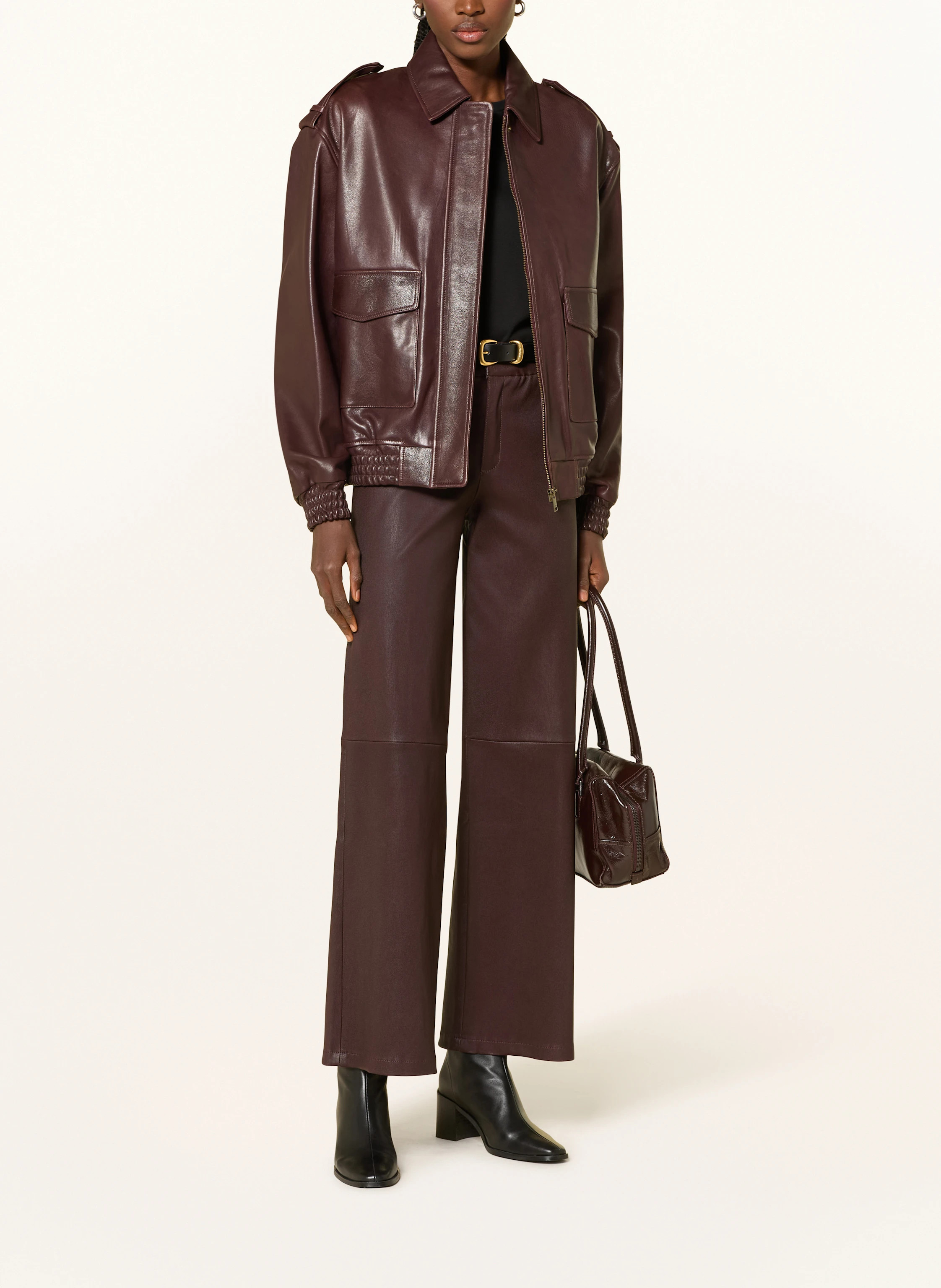 ARMA Lederjacke ASTRA in dunkelrot | Breuninger (DACH)