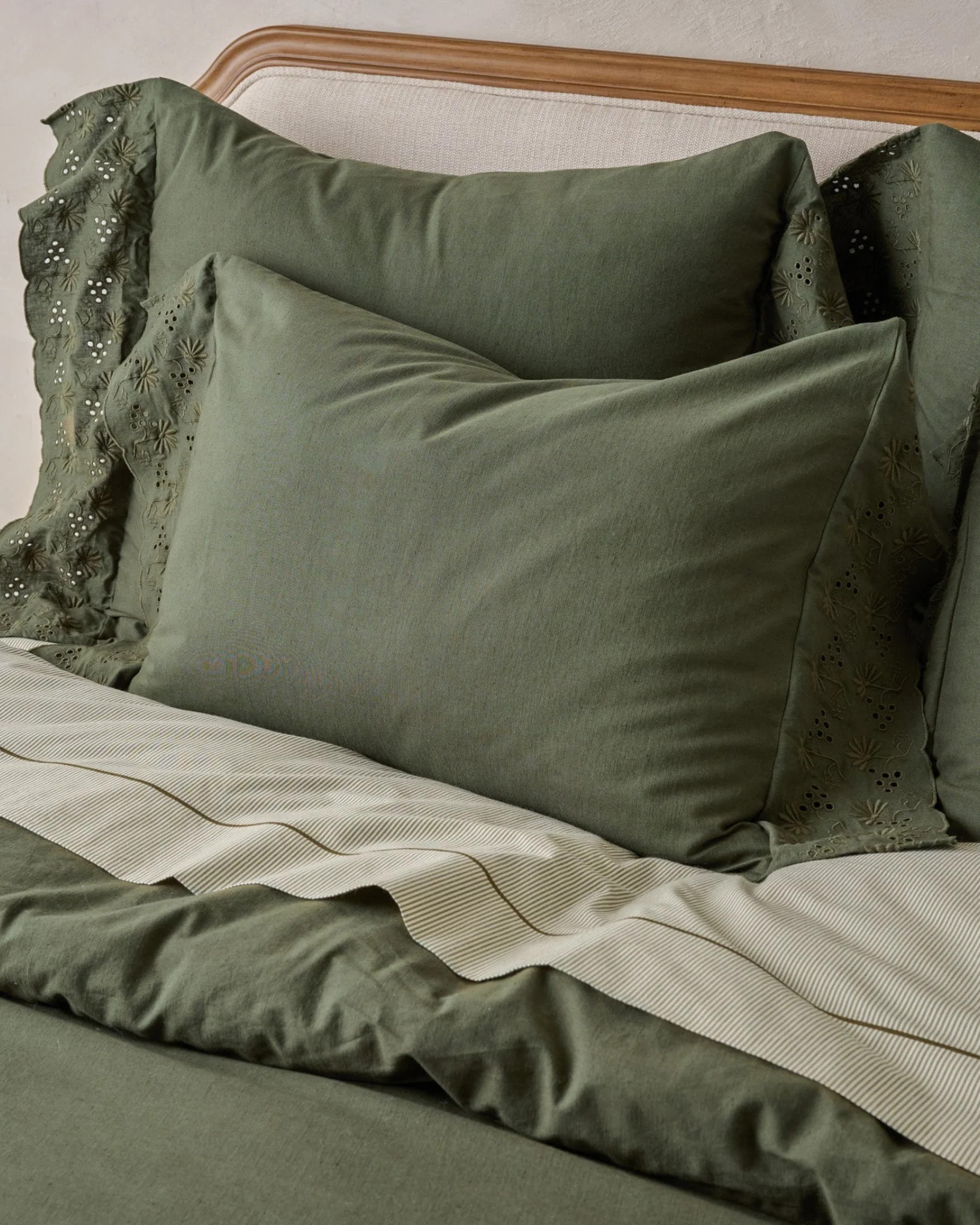 Clara Eyelet Flange Sham | Magnolia