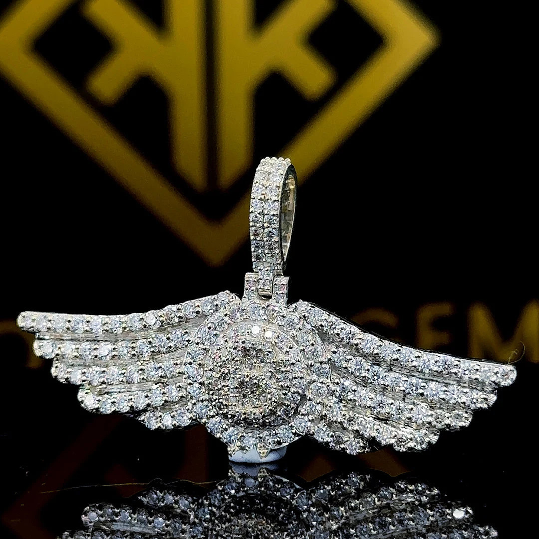 925 Sterling Silver Bentley Flying B Logo Pendant, Customized Hip Hop Pendant, Hip Hop Jewelry, C... | Etsy (US)