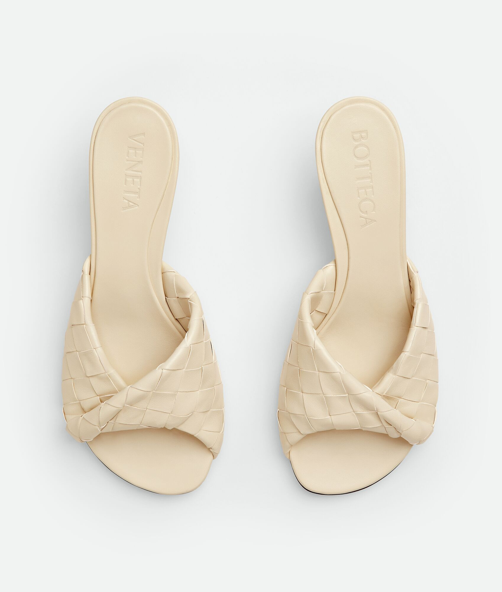 Bottega Veneta® Women's Blink Mule in Sea salt. Shop online now. | Bottega Veneta