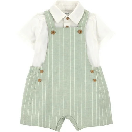 Carter's Child of Mine Baby Boy SHortall Set, 2-Piece, Sizes 0/3-24 Months | Walmart (US)