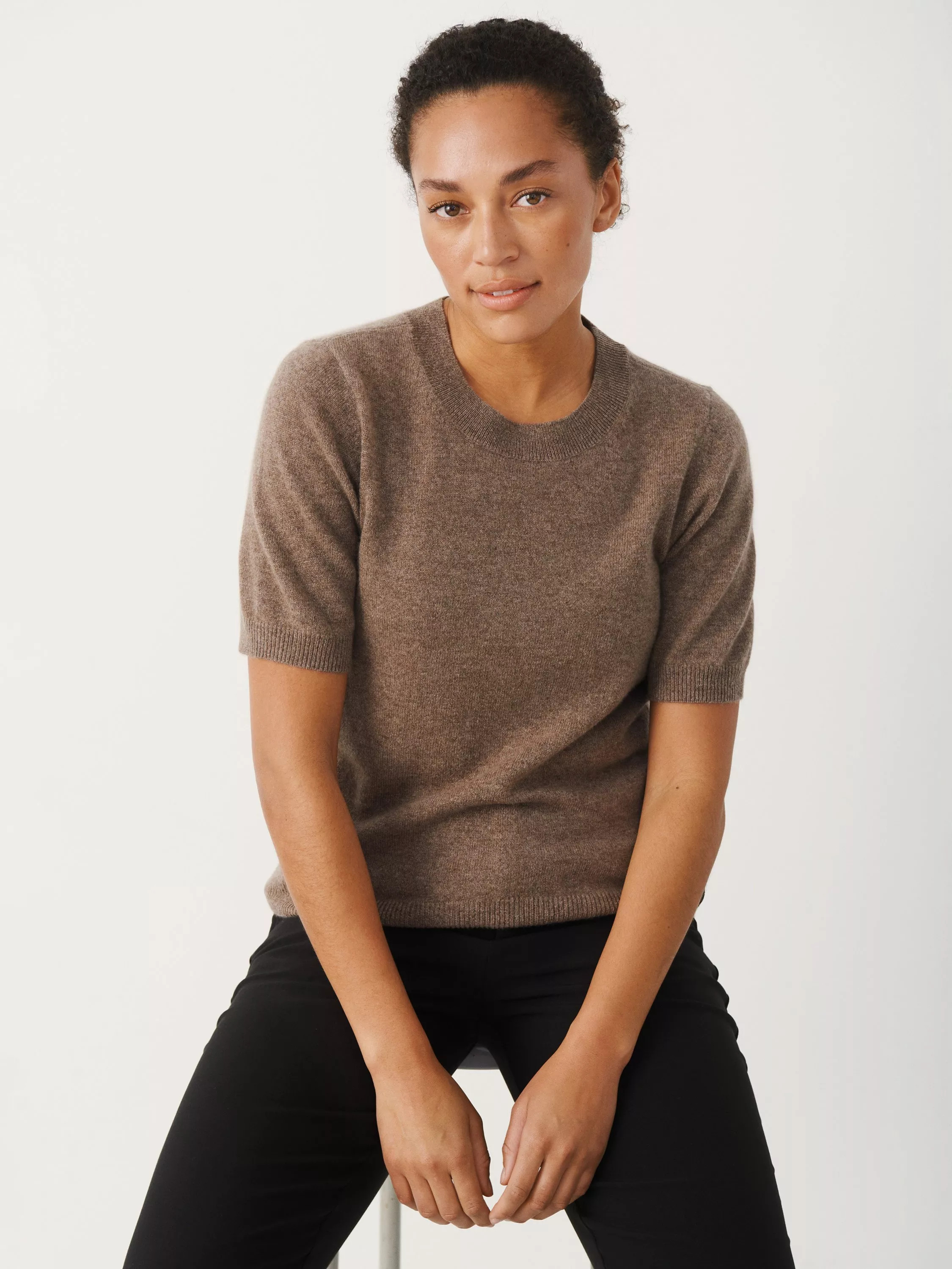 Part Two Everlotta Short Sleeve Cashmere Top | John Lewis (UK)