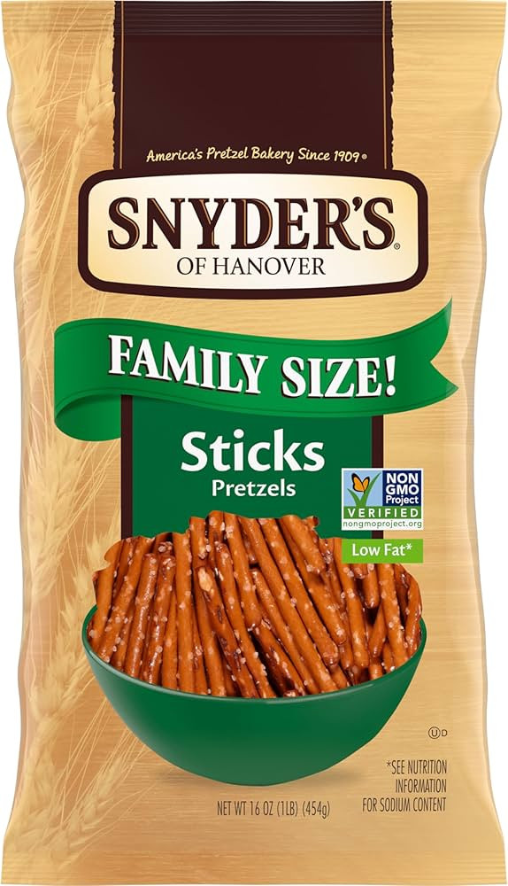 Snyder's of Hanover Sticks Pretzels, 16 Oz | Amazon (US)