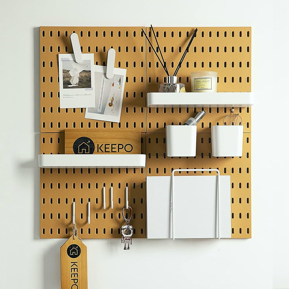 Keepo Pegboard Combination Kit, 4 Pegboards and 14 Accessories Modular Hanging for Wall Organizer... | Amazon (US)