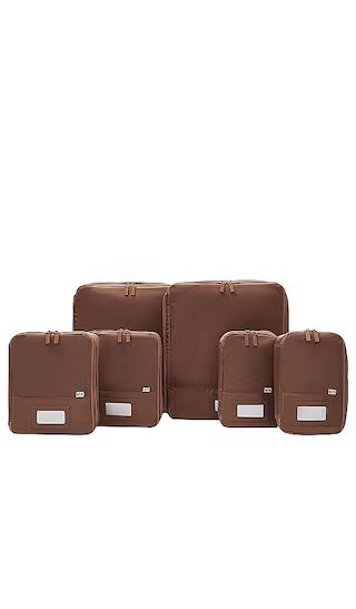 6 Piece Compression Packing Cubes in Maple | Revolve Clothing (Global)