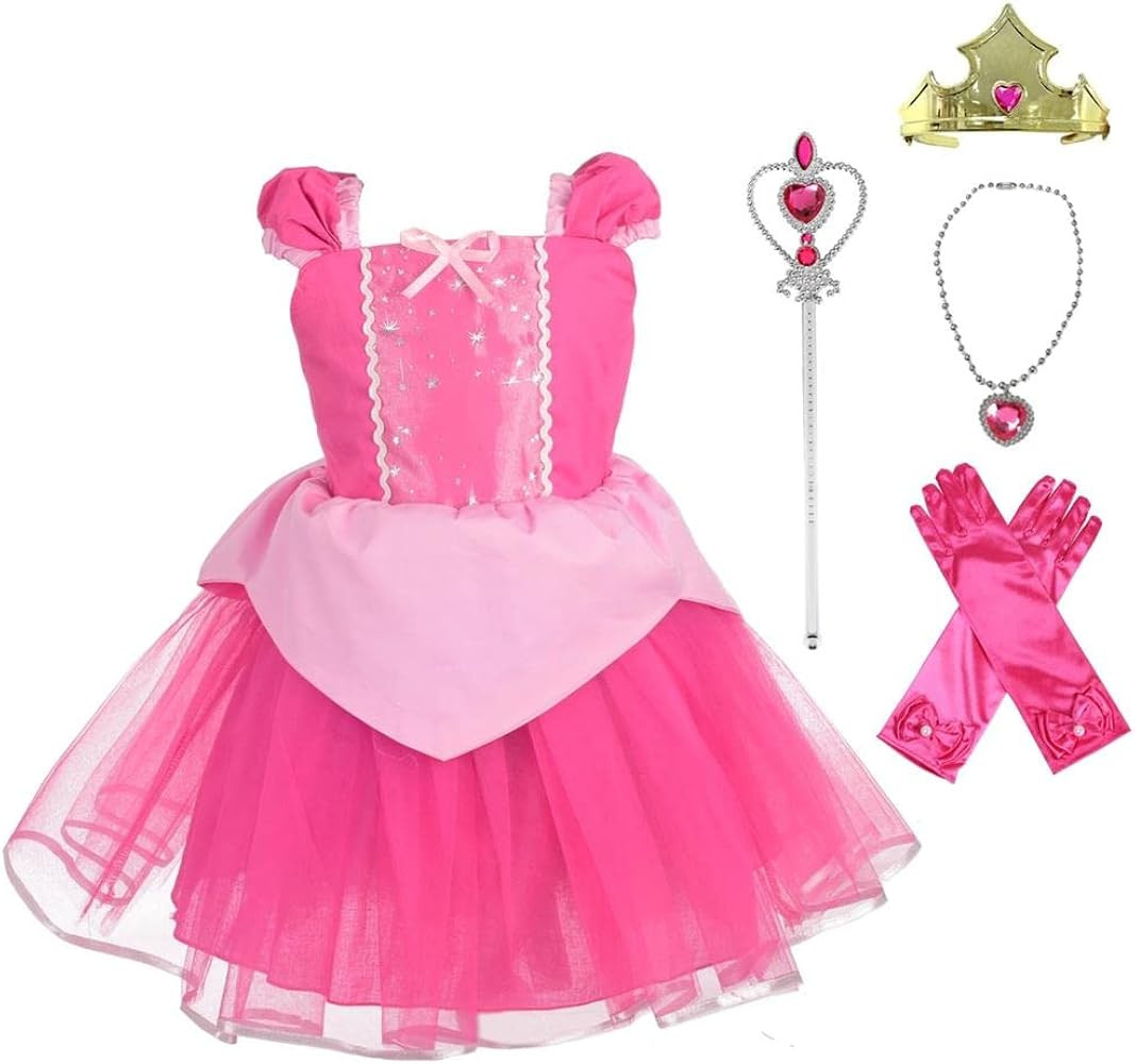 Dressy Daisy Baby & Toddler Girls Princess Costume Fancy Dress up Clothes Summer Outfit with Acce... | Amazon (US)