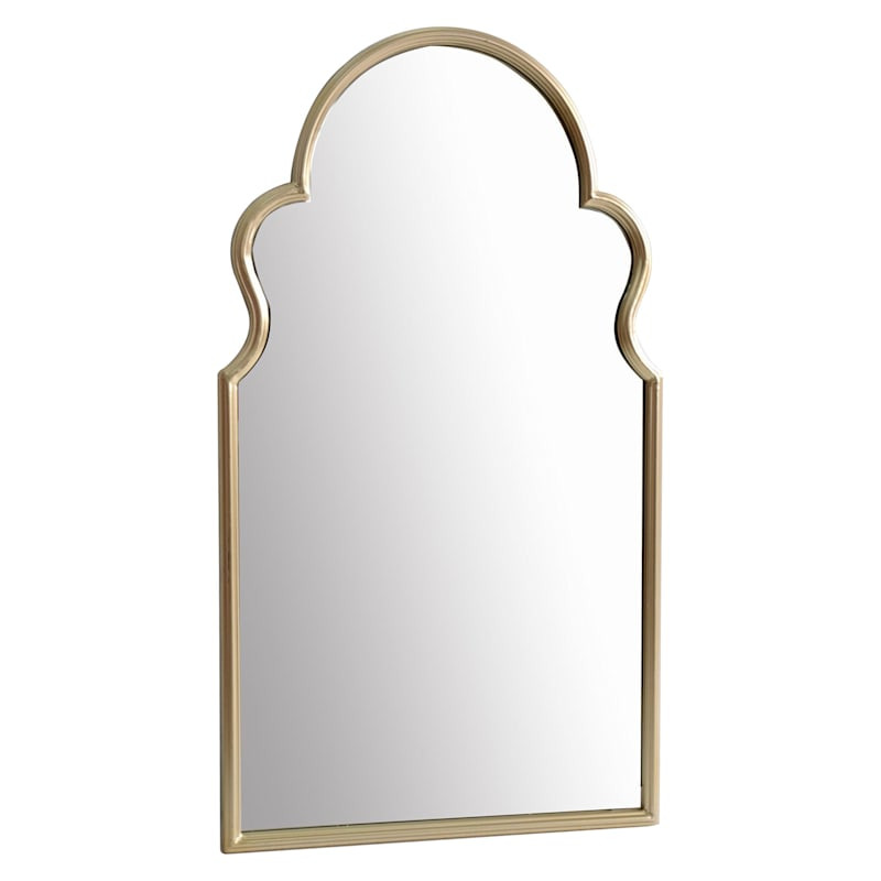 Gold Metal Framed Princess Studio Wall Mirror, 20x36 | At Home