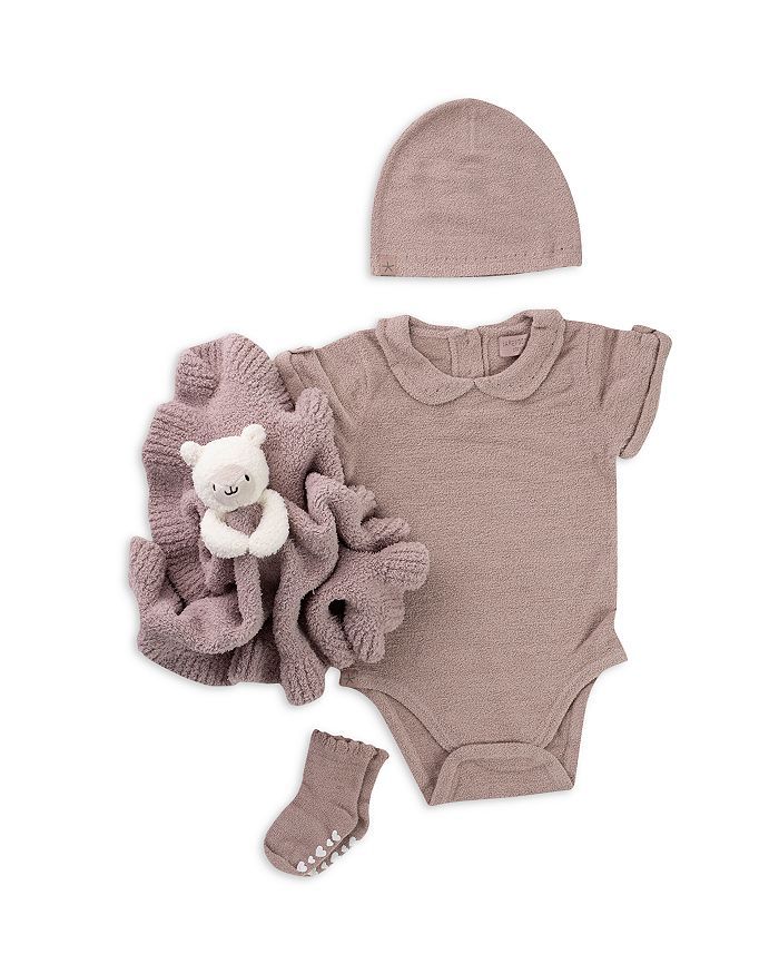 Unisex Eyelet Beanie, Bodysuit, Socks & Blanket Bundle - Baby | Bloomingdale's (US)