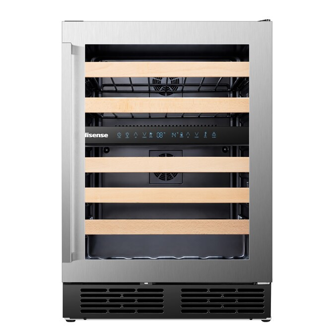 Hisense 46-Bottle Capacity Stainless Steel Dual Zone Cooling Built-In/freestanding Wine Chiller L... | Lowe's