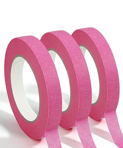 Mr. Pen- Pink Masking Tape, 0.6 Inch Wide, 3 Rolls, 50 Meters/Roll, Pink Painters Tape | Amazon (US)
