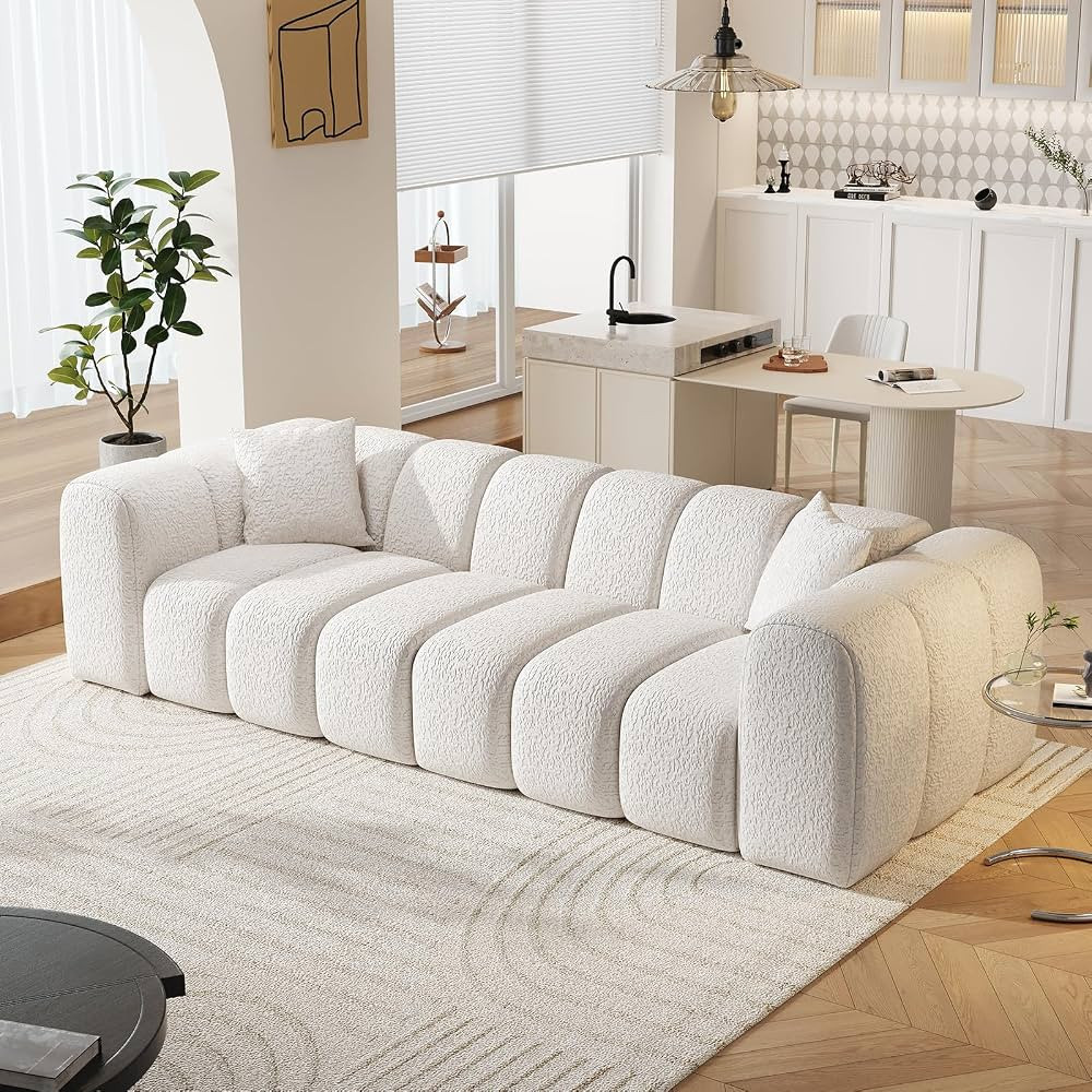 102" Modular Sectional Sofa,Modern Boneless Cloud Couch with Deep Seat，Upholstered 4-Seater Sof... | Amazon (US)