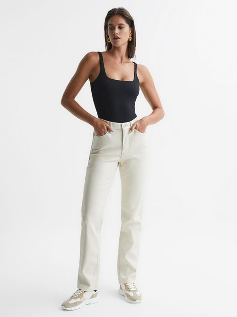 Good American Square Neck Bodysuit | Reiss UK