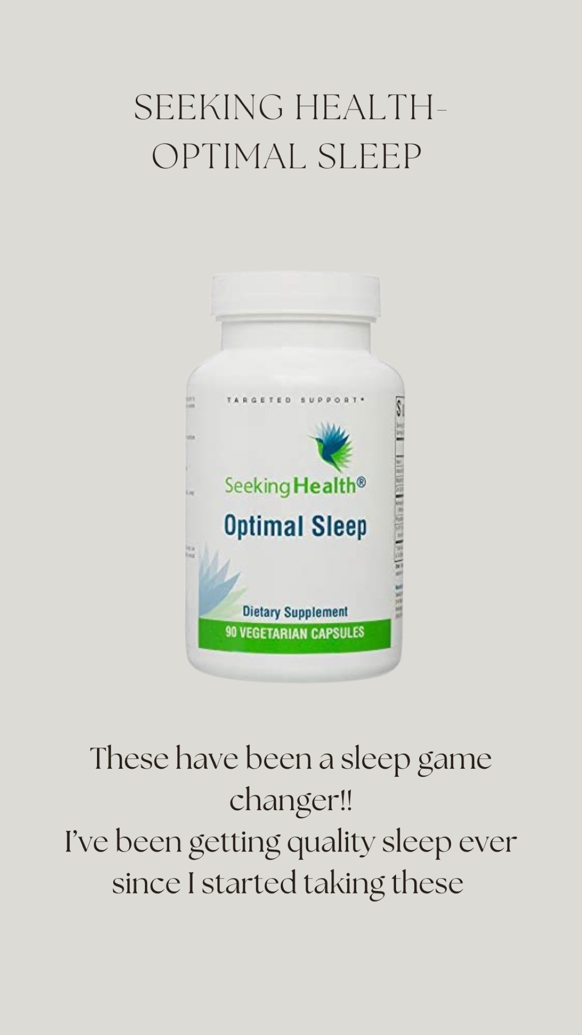 Sleep, quality sleep, natural sleep, natural supplement, seeking health 

#LTKfit #LTKbeauty #LTKunder50