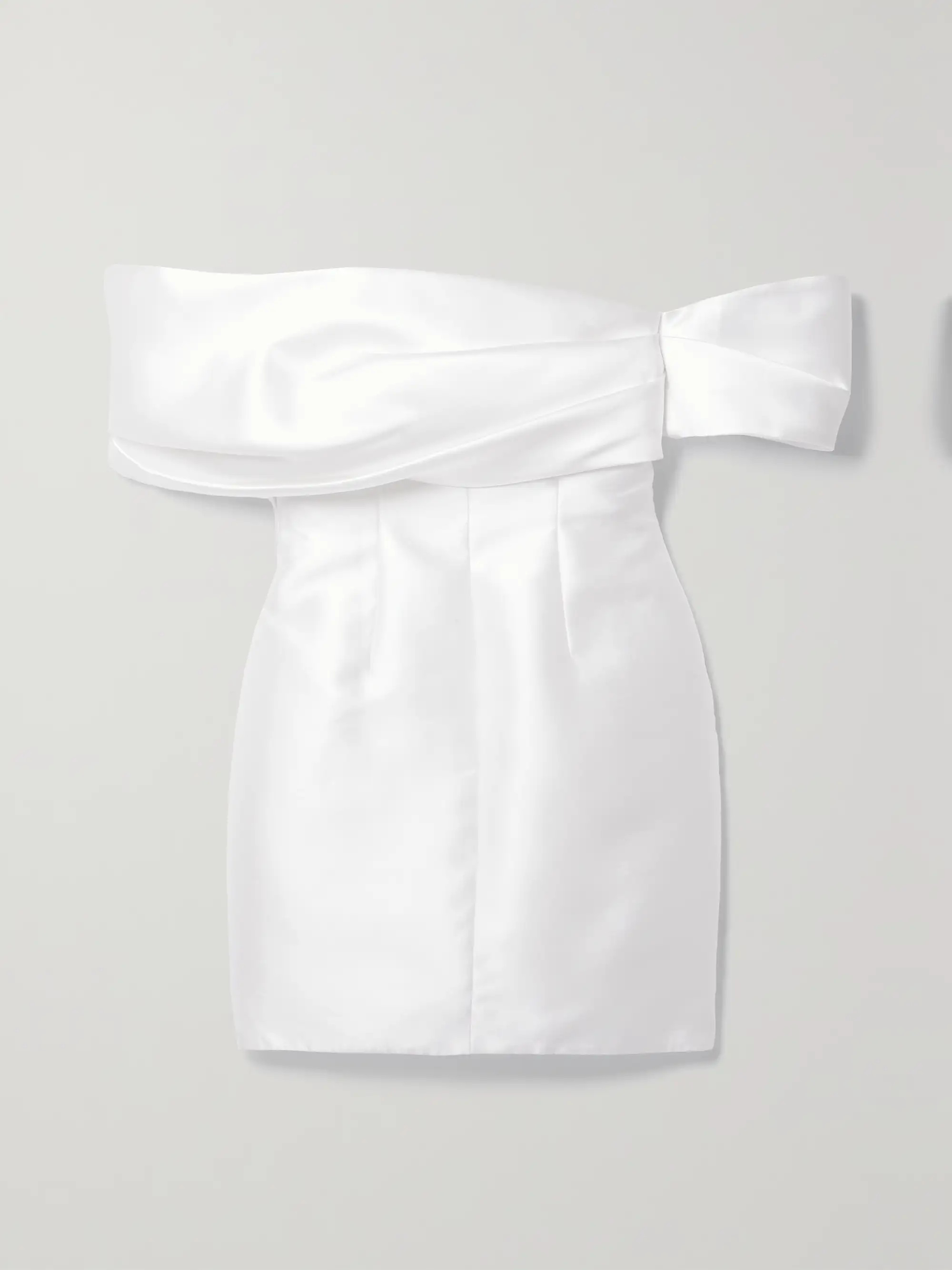 Edda off-the-shoulder faille mini dress | NET-A-PORTER (US)