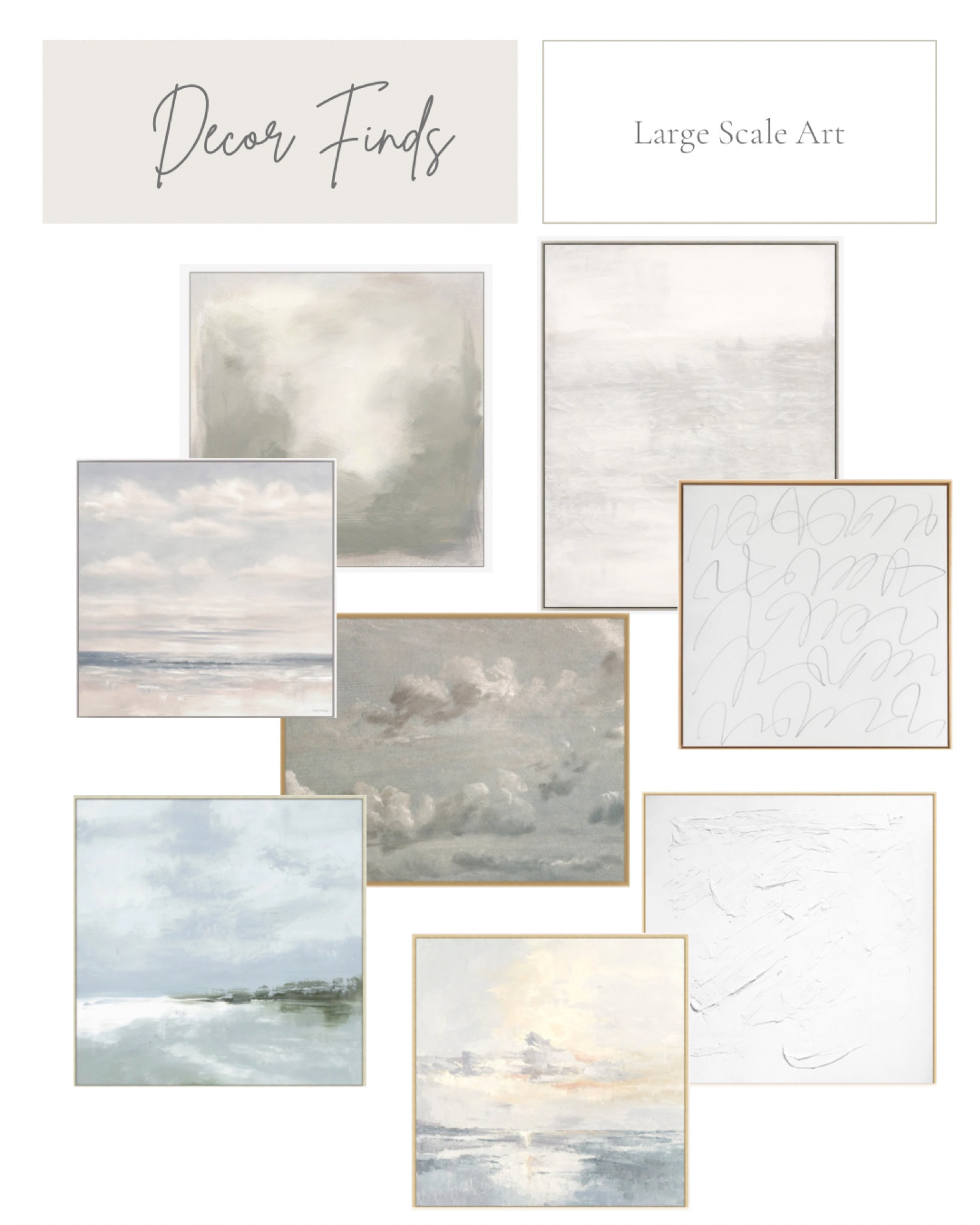 Large scale neutral abstract and landscape art - on sale now at McGee & Co! 

#LTKhome #LTKFind #LTKsalealert