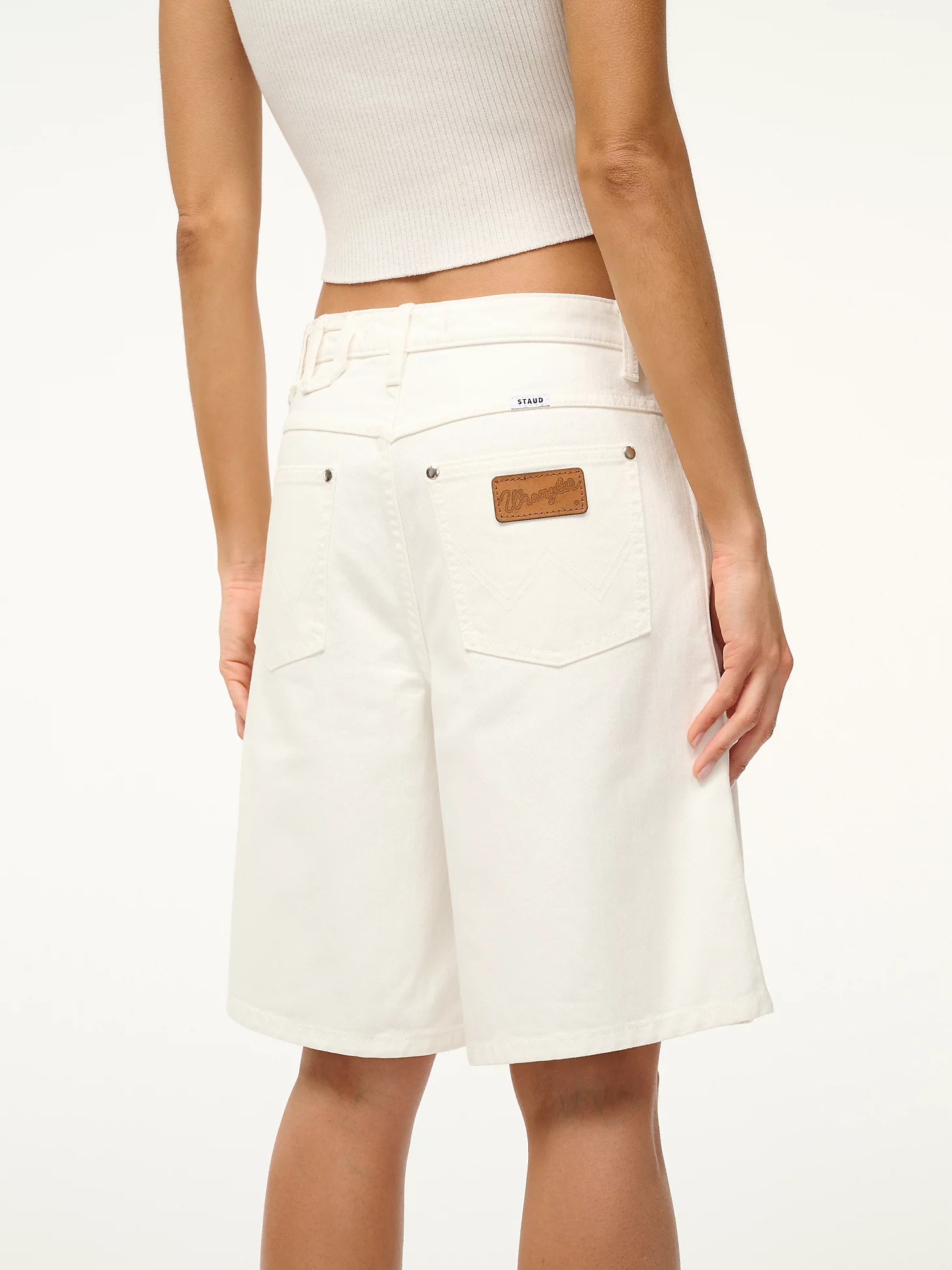 Wrangler + STAUD The Bermuda Short in White | Wrangler