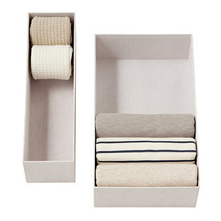 The Container Store® Calm Wide Hikidashi Organizer Parchment White | The Container Store