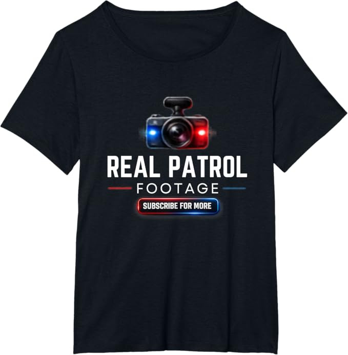 Real Patrol Footage Dash Cam Graphic T-Shirt | Amazon (US)