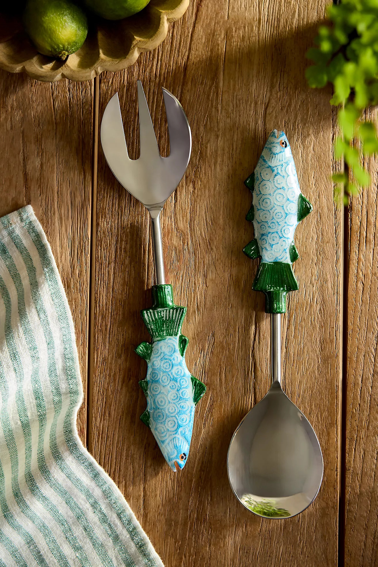 Fish Handle Serving Utensil Set | Anthropologie (US)