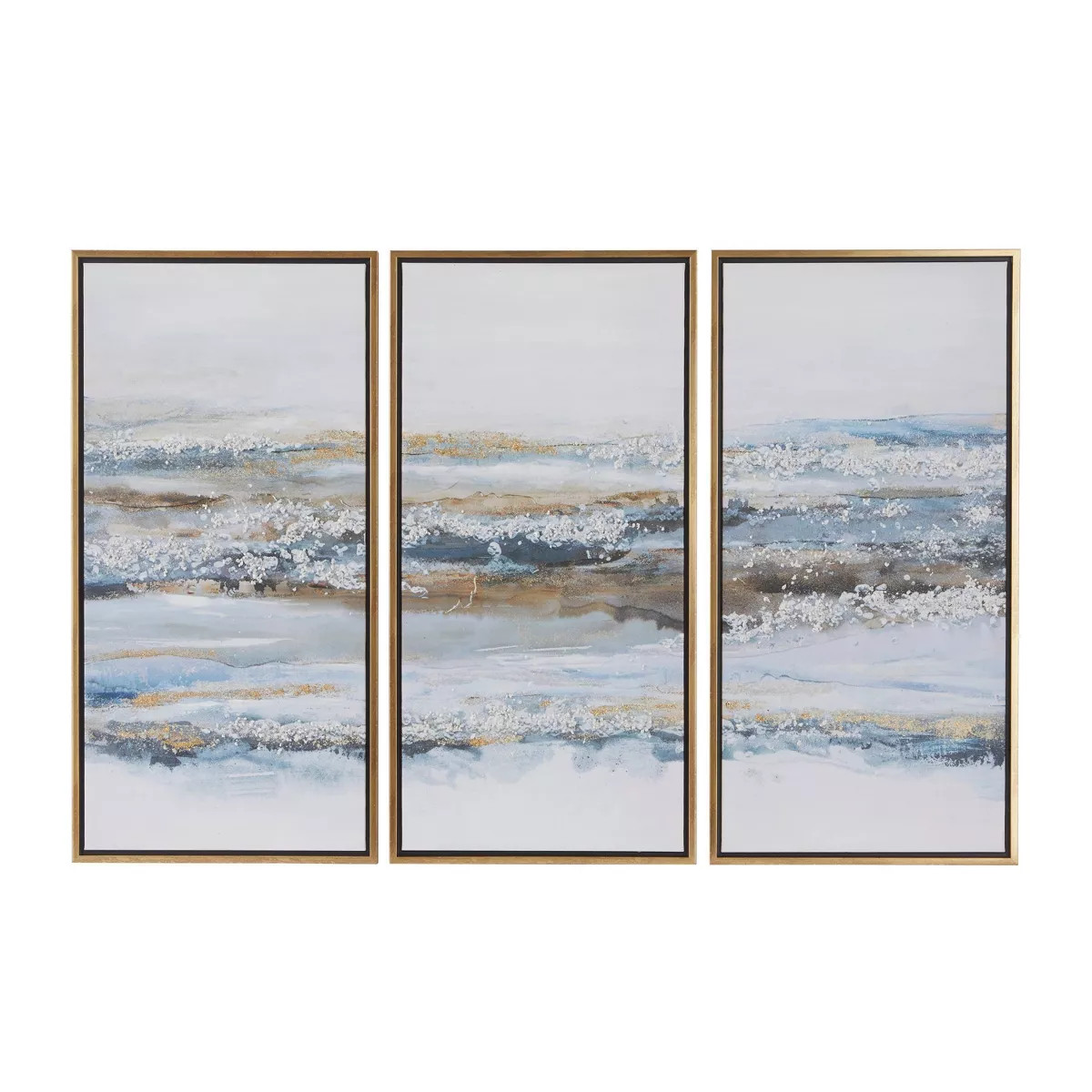 Canvas Landscape Framed Wall Art Set of 3: Olivia & May, Modern Home Decor, Vertical Display | Target